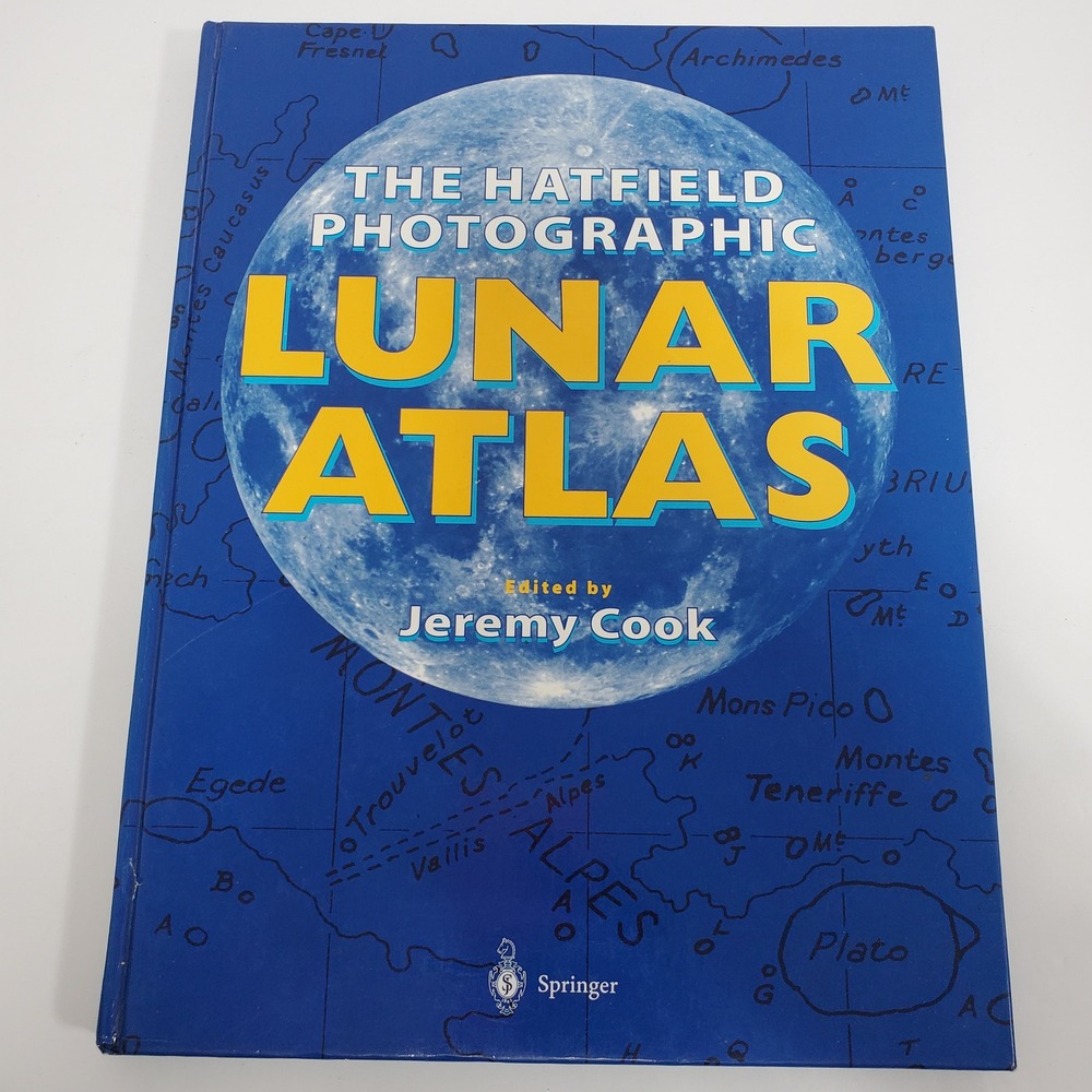 Springer The Hatfield Photographic Lunar Atlas Book Jeremy Cook   Astronomy